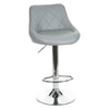 PACK OF 3 GREY MADRID GAS LIFT BAR STOOLS BREAKFAST KITCHEN BAR ETC NEW
