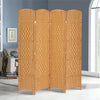 Floor Standing Privacy Screen Room Divider 4/6 Panel Folding Separator Partition