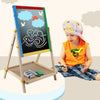 Kids Easel Wooden 2in 1 Blackboard Whiteboard White Drawing Writing Chalk Board