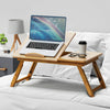 Portable Bamboo Laptop Computer Desk Folding Bed Study Working Table Adjustable
