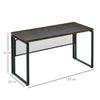 Industrial Large Computer Desk Metal Writing Table PC Laptop Workstation Rustic