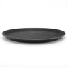 Black Round Non-Slip Tray 16" Serving Drinks Bar Pub Waiter Food Tray Cafe