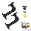 2/4/6 Pipe Shelf Brackets Industrial Iron Rustic Wall Floating Shelves Supports