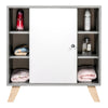 Sink Cabinet Under Basin Storage Cupboard Vanity Unit Bathroom Furniture Grey