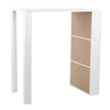 Small Table Wooden Breakfast Bar Table Kitchen Dining Room Furniture Set White
