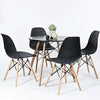 MDF Kitchen Dining Table White Round Coffee Table Modern Wooden Tea Office 80cm+