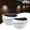 4/8 X LED SOLAR POWER GARDEN FENCE LIGHTS WALL OUTDOOR SECURITY LAMPS COLD LIGHT