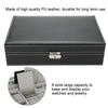 8Slot Leather Watch Storage Case Jewelry Display Box Holder Organizer +Mirror