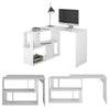 Corner Computer L-shaped Desk PC Table Workstation Home Office Study Furniture