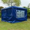 Heavy Duty 3x3m Gazebo Waterproof Marquee Canopy Garden Wedding Party Tent Blue