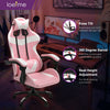 Pink Racing Gaming Chair Game Computer Office Leather Swivel Recliner Executive