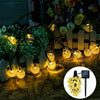 100LED SOLAR POWERED RETRO BULB STRING LIGHTS&GARDEN OUTDOOR FAIRY SUMMER LAMP
