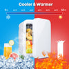 4L Tabletop Mini Fridge Portable Cooler Warmer Ice Box Small Bedroom Car Office