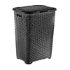 Strong Laundry Basket Washing Clothes Storage Hamper Rattan Style Plastic Large