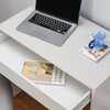 Simple Budget Computer Desk Wooden Small Table With 1 Big Sliding Drawer Tray