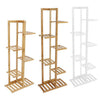 5/6 Tier Wooden Plant Stand Garden Balcony Flowerpot Bonsai Holder Rack Shelf