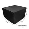 Black Waterproof Garden Patio Furniture Cover Covers Rattan Table Cube Outdoor