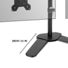 Fully Adjustable Dual Monitor Stand 13-27” Screens Desk Stand 360° Rotate M&W