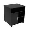 Wood Printer Stand Side Table Cabinet Office File Organizer Shelf Mobile Storage