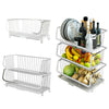 Modern Metal Stacking Wire Kitchen Vegetable Fruit Basket Storage Rack Organizer