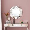 ITALIAN Medium Modern Wall Round Bathroom Hallway Bedroom Wall Mirror 60 cm UK