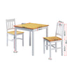 Solid Wood Classic Honey Dining Table and 2 Chairs Kitchen Dining Room Furniture