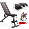 Adjustable Multifunctional Weight Bench Exercise Workout Training Benches Black