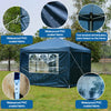 3 x 3m Gazebo Outdoor Marquee Pop Up Canopy Wedding Garden Party Tent Pavilion