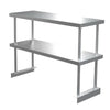 Commercial Kitchen Stainless Steel Single Double Over Shelf For Prep Table