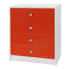 Kids Chest of Drawers Childrens Bedroom Furniture Storage Cabinet 4 Draws -