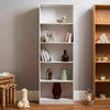 Cambridge 2 3 4 5 Tier Shelf Display Bookcase Storage Wood Unit White