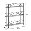 3 Tier Spice Rack Herb Jar Organiser Shelf Free Standing Kitchen Storage Stand
