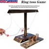 Wooden Hook and Ring Toss Drinking Battle Bars Game Home Party Adult Gaming