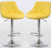 Set of 2 bar stools, grey, pink, black, yellow, blue, purple, red,
