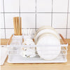Large Kitchen Dish Drainer Sink Basket Cutlery Draining Plate Rack Holder Tray