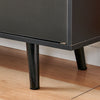 Black 2 Doors TV Stand Entertainment Unit Sideboard Storage Cabinet Living Room