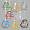 Metal Pendant Light Shade Ceiling Industrial Geometric Wire Cage Lampshade Lamp