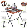 Folding Computer Desk Shelf PC Laptop Desk Home Office Study Table Workstation