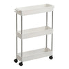 2/3/4 Tier Slim Slide Out Kitchen Trolley Rack Holder Storage Shelf on Wheels UK