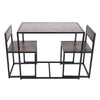 Industrial Bar Dining Table Set & 2 Chairs Seat Kitchen Furniture Wooden & Metal