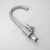 Modern Chrome Kitchen Sink Mixer Taps Faucet Swivel Spout Single Lever Tap Mono