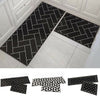 2PCS Home Kitchen Floor Mat Non Slip Anti Fatigue Rug Set Door Decor Washable UK