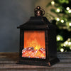 Portable LED Lantern Mini Fireplace Lamp Hanging/Table Ornament Christmas Gift