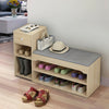 Modern Shoe Bench Stool Fashion Sofa Bench Change Shoe Storage Shoe Rack W/Drawe