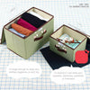 2x Fabric Storage Box Collapsible Cube Wardrobe w/ Lid Organiser Large&Small Set