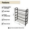 5 Tier Shoe Rack, Heavy Duty Footwear Boot Trainer Storage Rack Organise 20 Pair