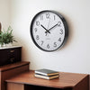 Wall Clock Illuminated / Solid Numerals Silent Retro Chic Decor 12-13inch Clocks