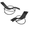 Rocking Sun Lounger Chair Garden Recliner Outdoor Relaxing Chair Zero Gravity