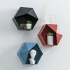 Corner/Hexagon Floating Shelves Storage Holder Self Stick Small Storage Box V