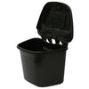 Black Vented Kitchen Compost Caddy Bin - Food Recycling (5 Litre) 5L